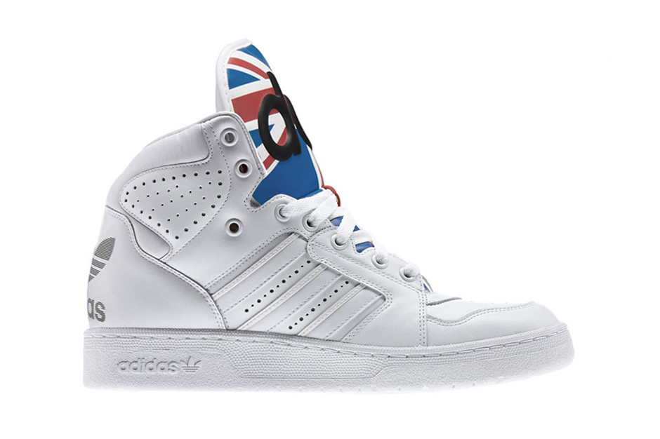 adidas white high ankle shoes